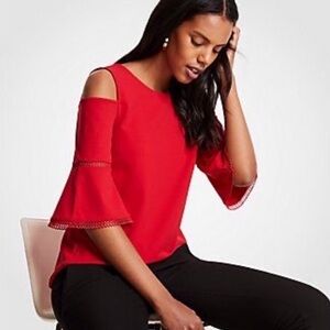 Ann Taylor red top